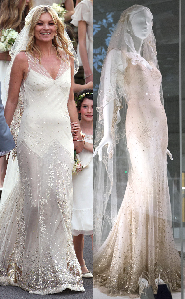 Gwen Stefani S Kate Moss Wedding Dresses Part Of Museum